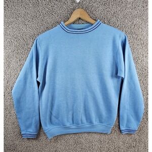 Vintage Mayo Spruce Blue‎ Acrylic Orlon Crewneck Sweatshirt Mens Medium 38-40